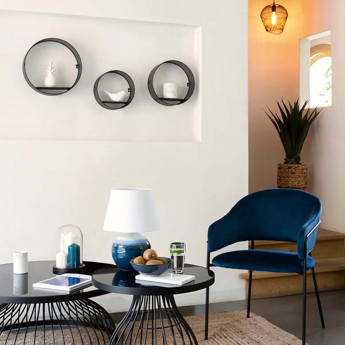 Set de 3 étagères murales "Juni"*ATMOSPHERA Discount