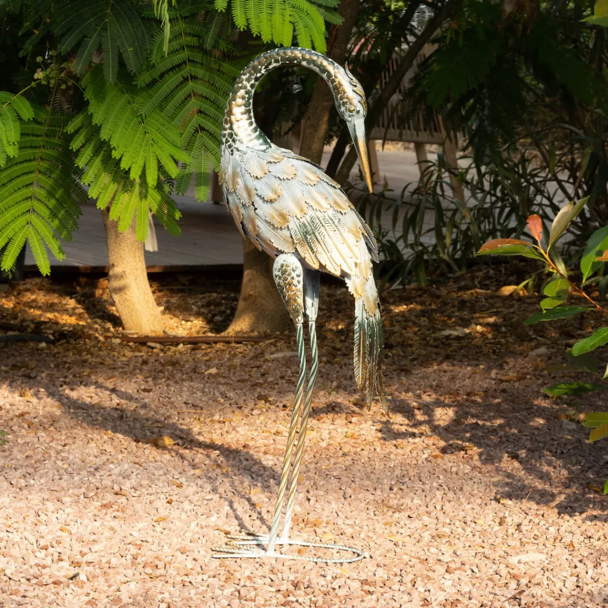 Statuette d'exterieur Héron "Howard"*ATMOSPHERA New