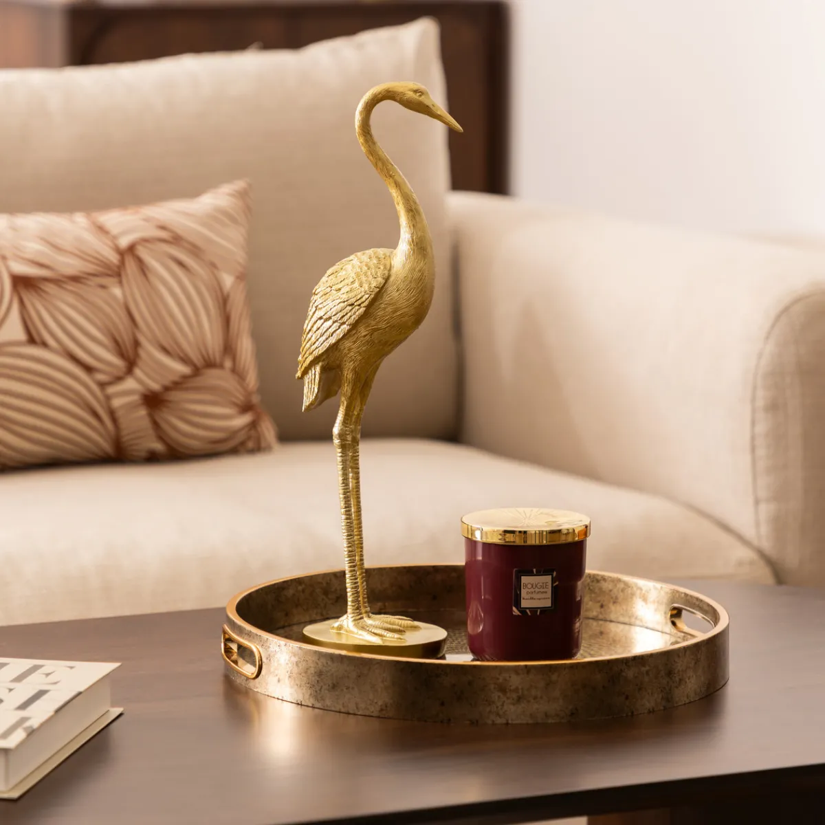 Statut héron en résine*ATMOSPHERA New