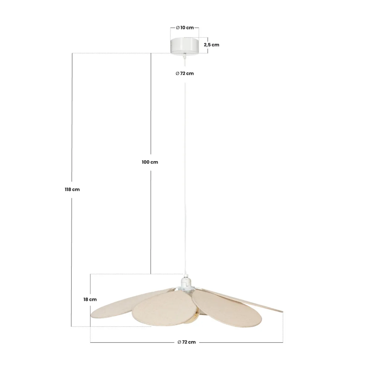 Suspension pétales "Naya"*ATMOSPHERA Hot