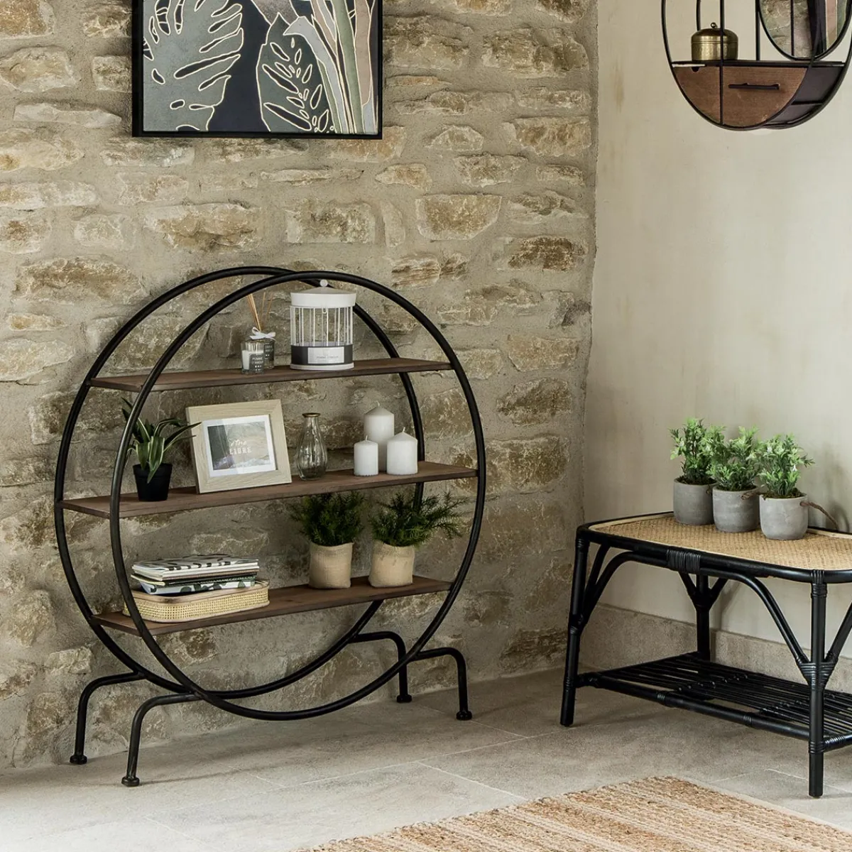 Étagère "Danik" ronde*ATMOSPHERA Hot