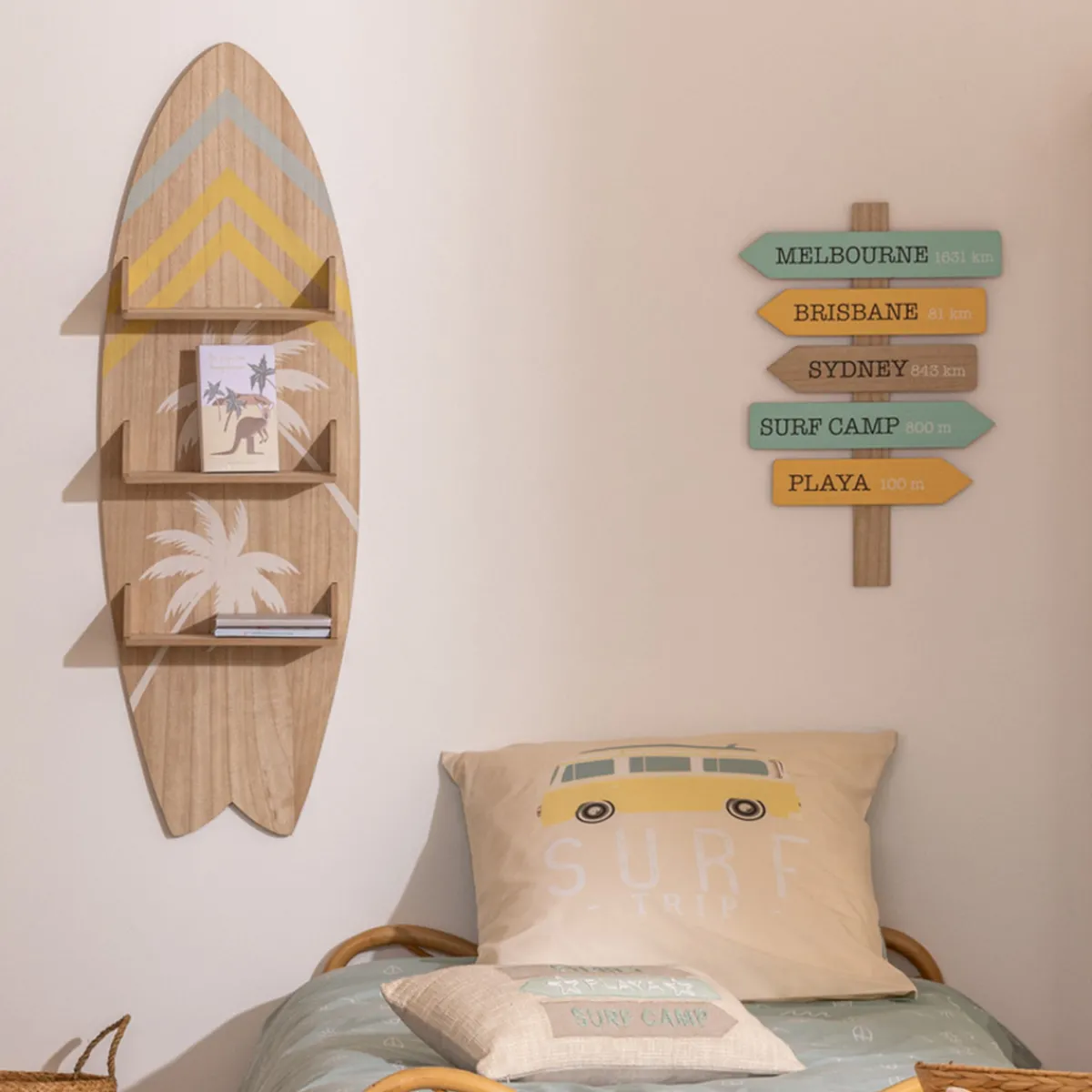 Étagère murale planche surf "Australie"*ATMOSPHERA Best