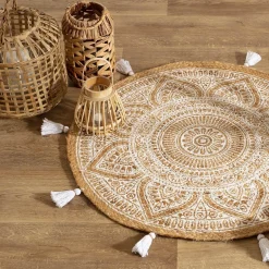 Tapis à pompons "Rosalie", jute*ATMOSPHERA Hot