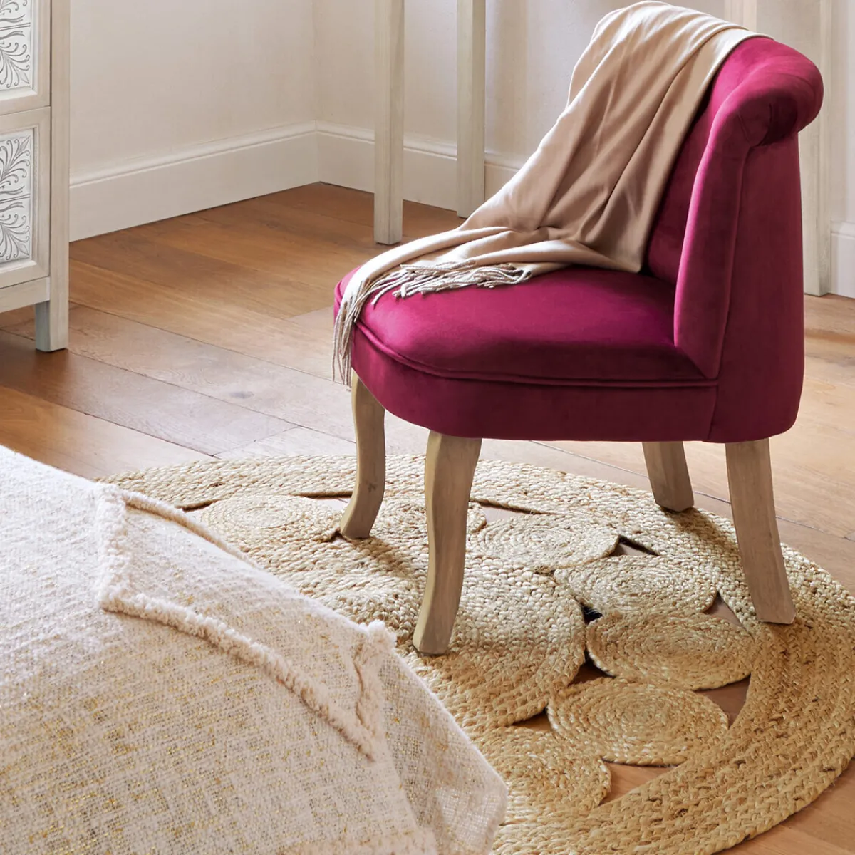 Tapis ajouré en jute*ATMOSPHERA New