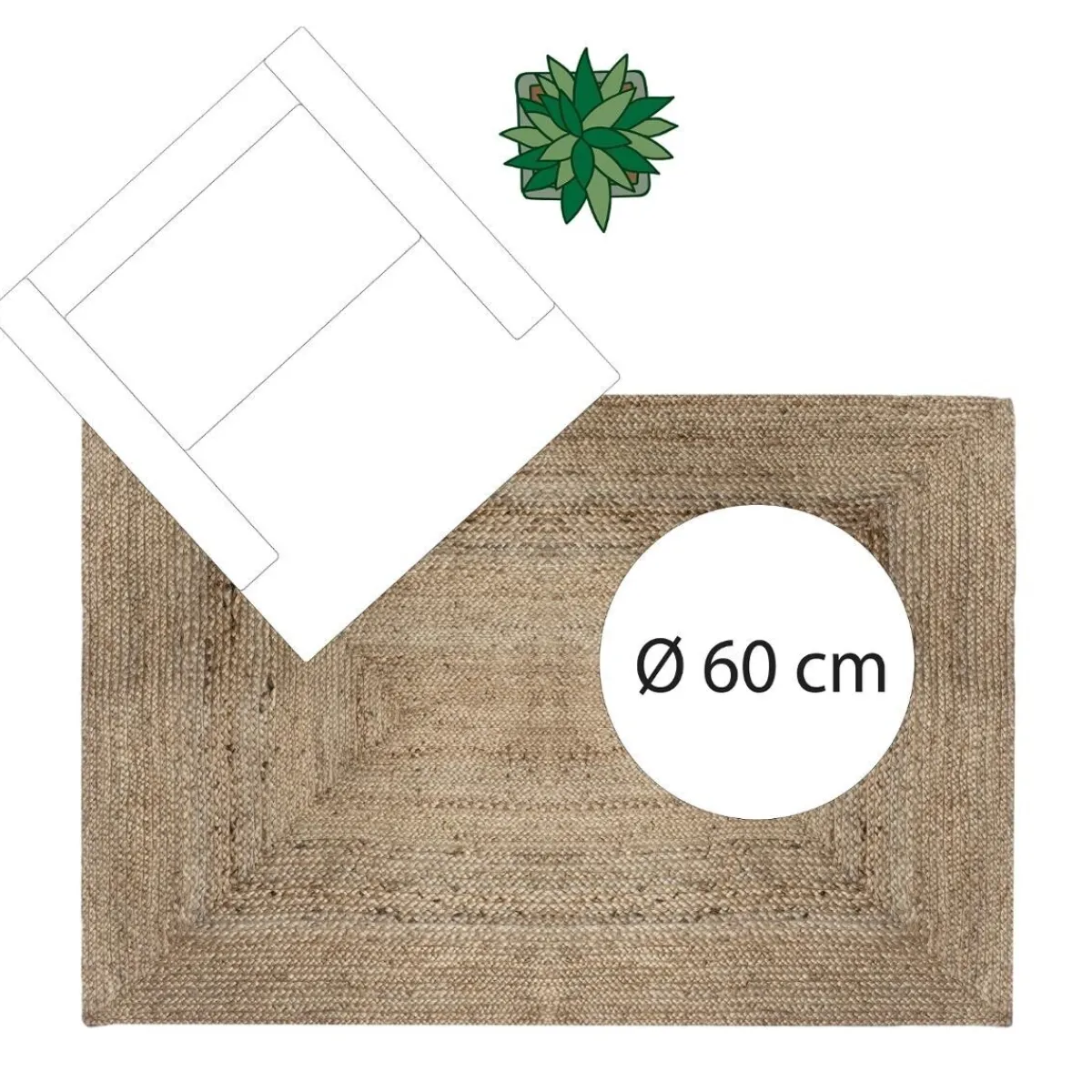 Tapis en jute*ATMOSPHERA Best