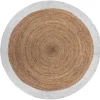 Tapis en jute bord blanc*ATMOSPHERA Discount