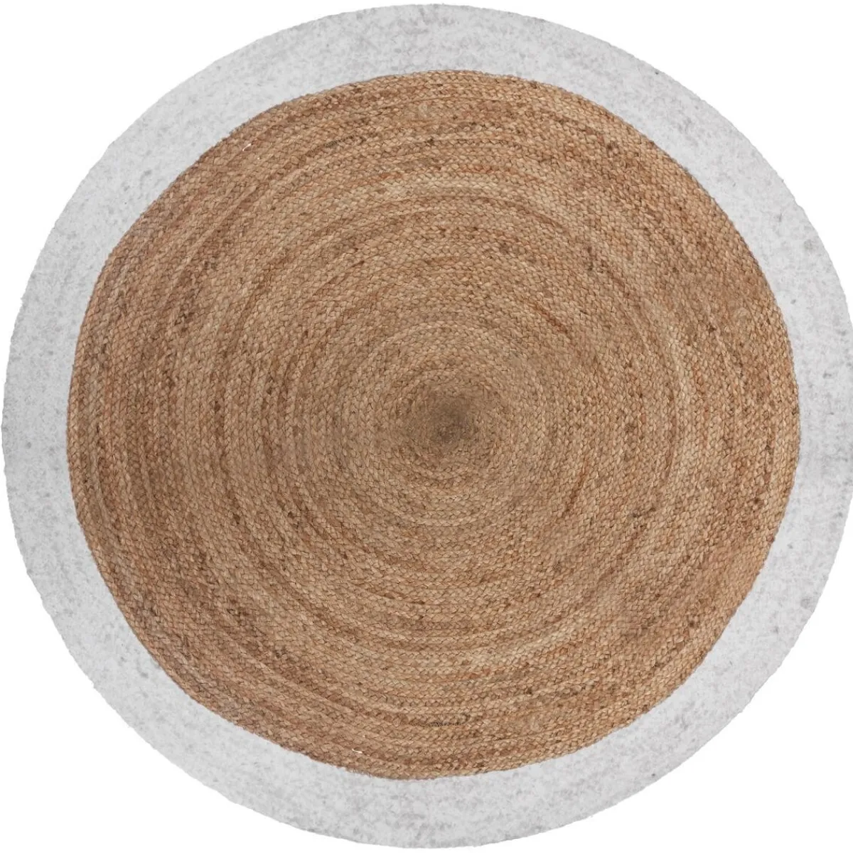 Tapis en jute bord blanc*ATMOSPHERA Discount