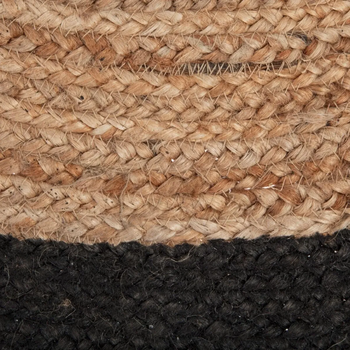 Tapis en jute bord noir*ATMOSPHERA Outlet
