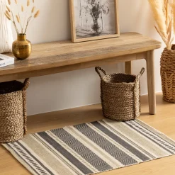 Tapis imprimé, coton*ATMOSPHERA Clearance