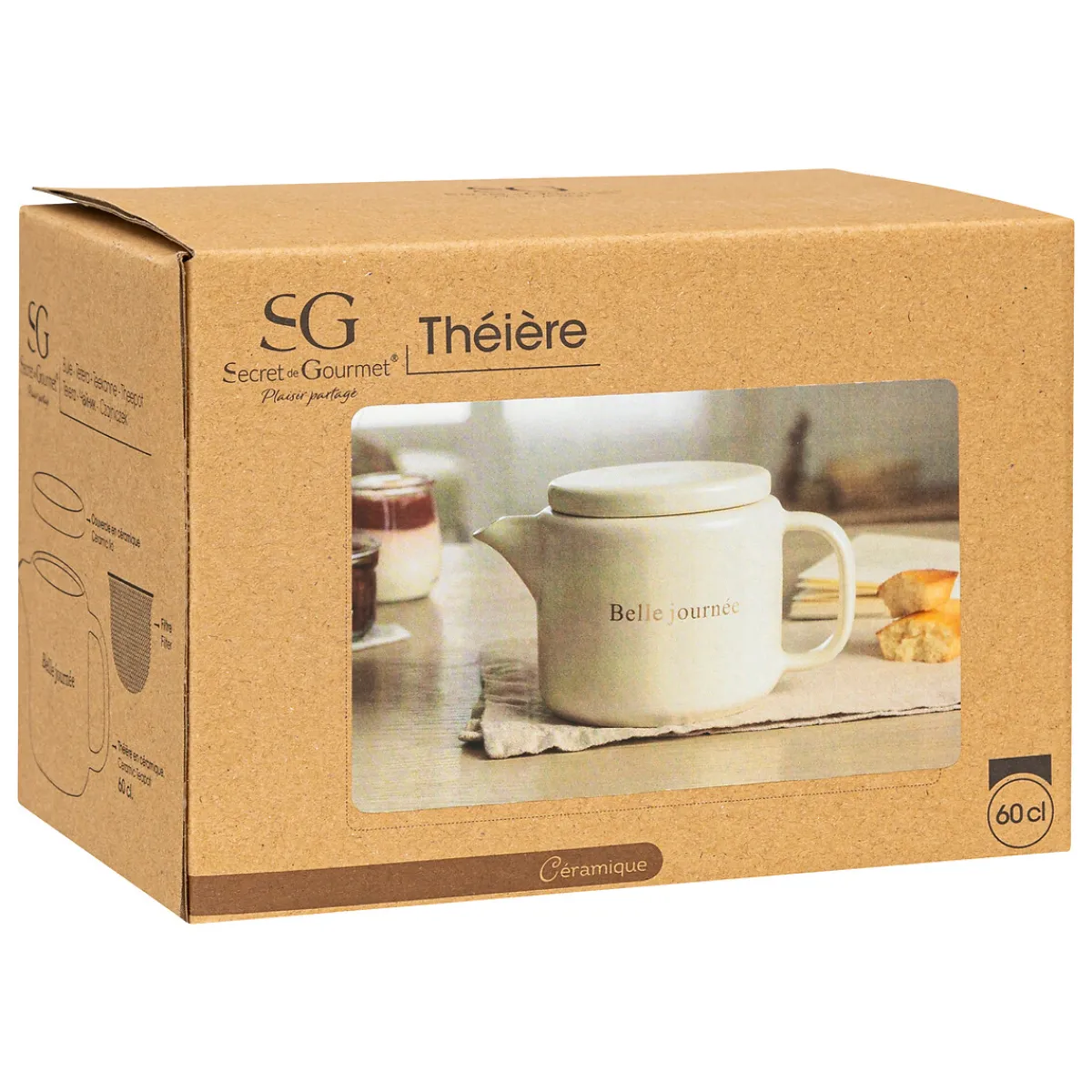 Théière "Bonne journée"*ATMOSPHERA Discount