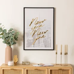 Toile imprimée encadrée "Betty"*ATMOSPHERA Hot