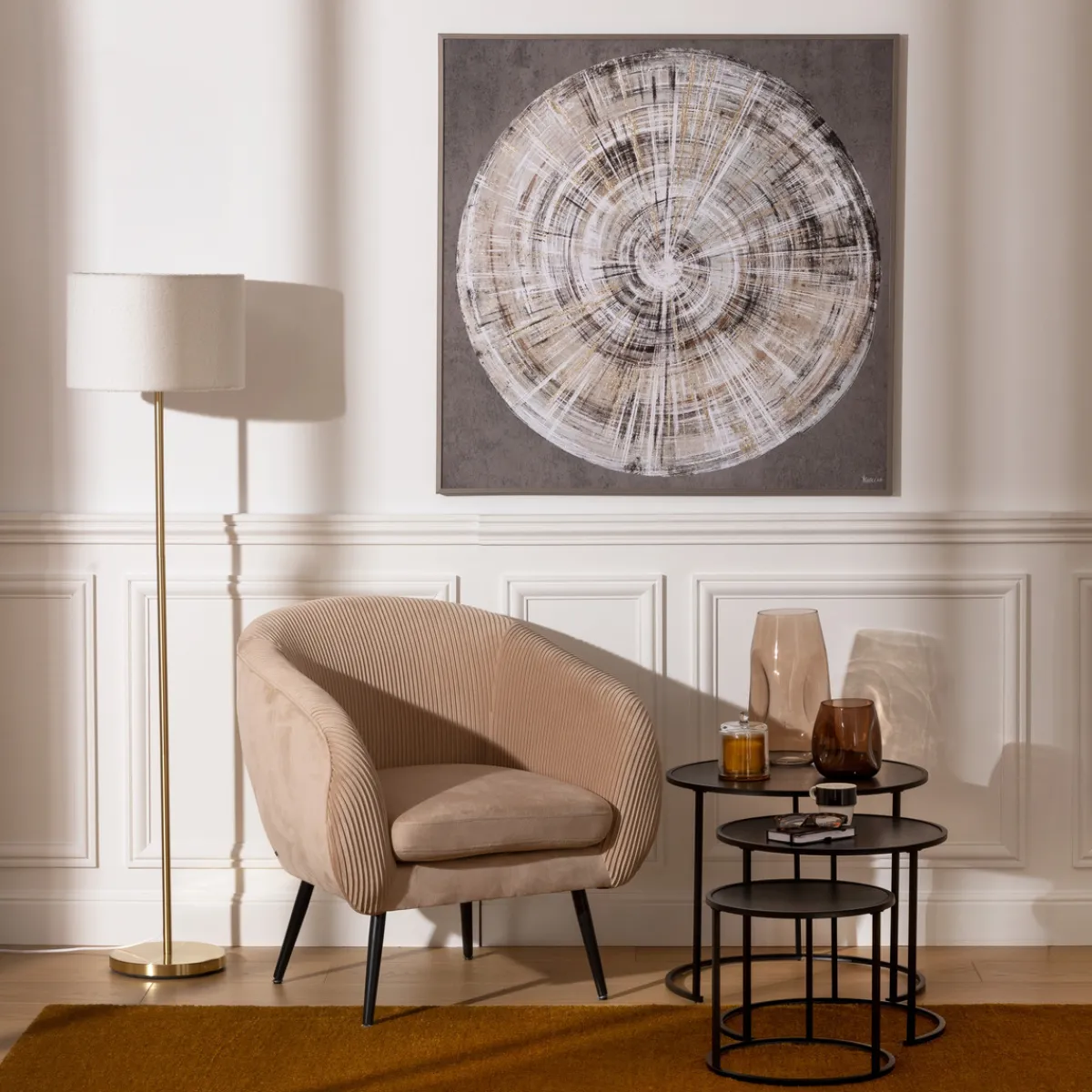 Toile imprimée encadrée "Izzie"*ATMOSPHERA Discount