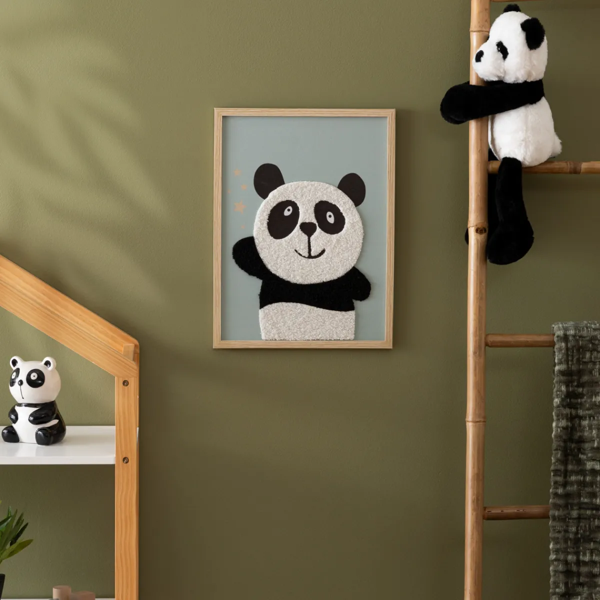 Toile imprimée encadrée Panda "Andy"*ATMOSPHERA Discount