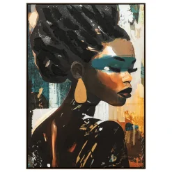 Toile peinte encadrée "Isia"*ATMOSPHERA Hot