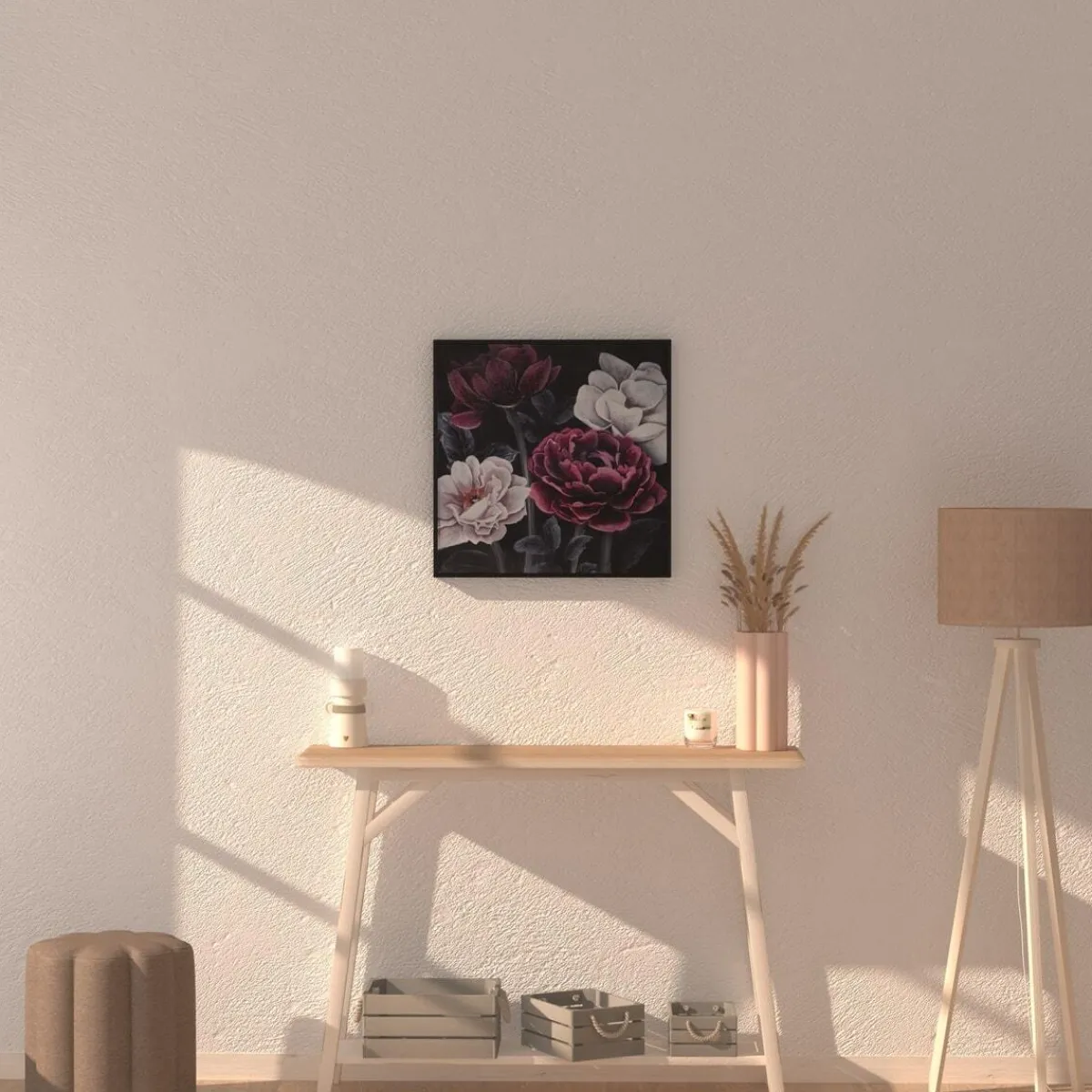 Toile peinte "Fleurs"*ATMOSPHERA Sale