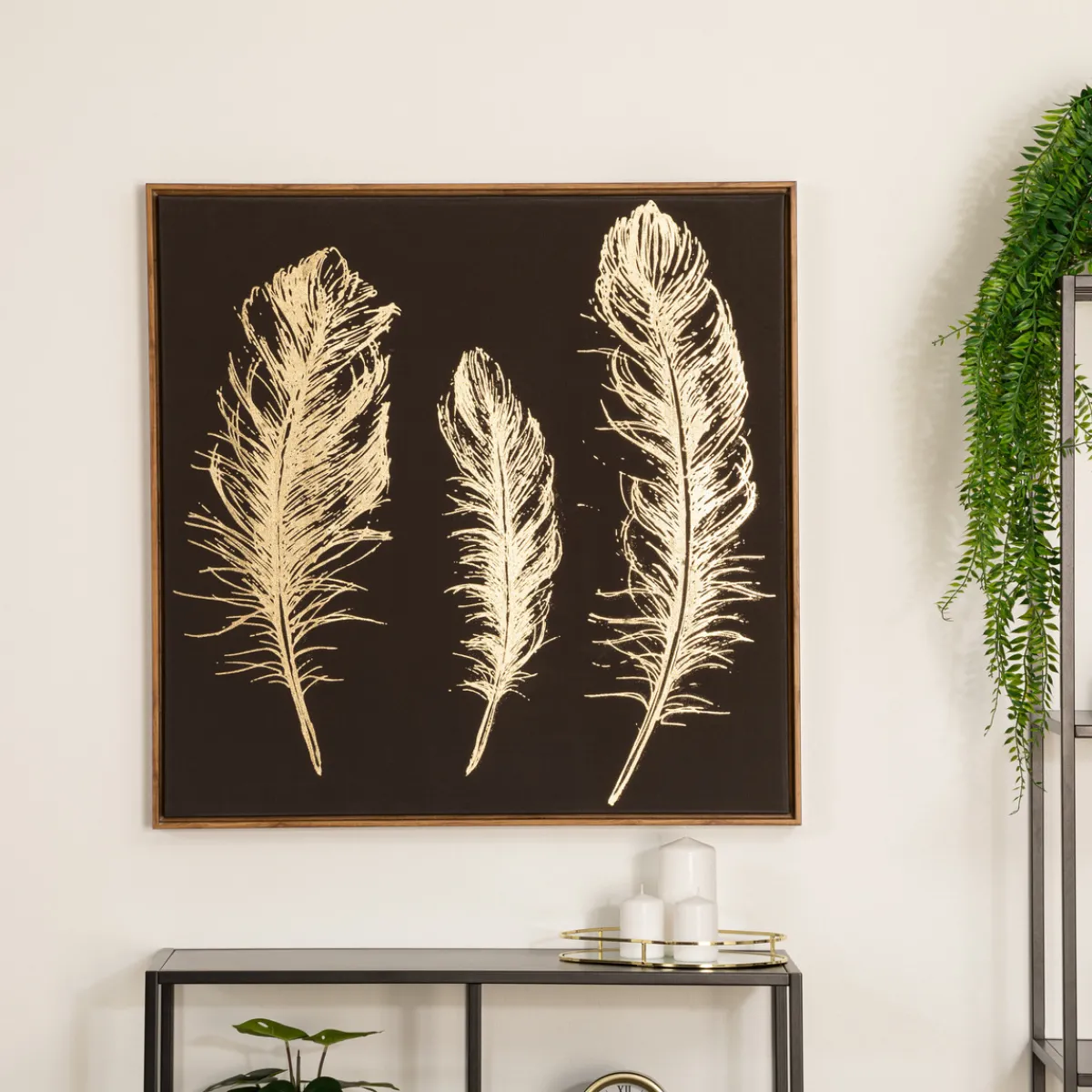 Toile peinte "Plume"*ATMOSPHERA Hot