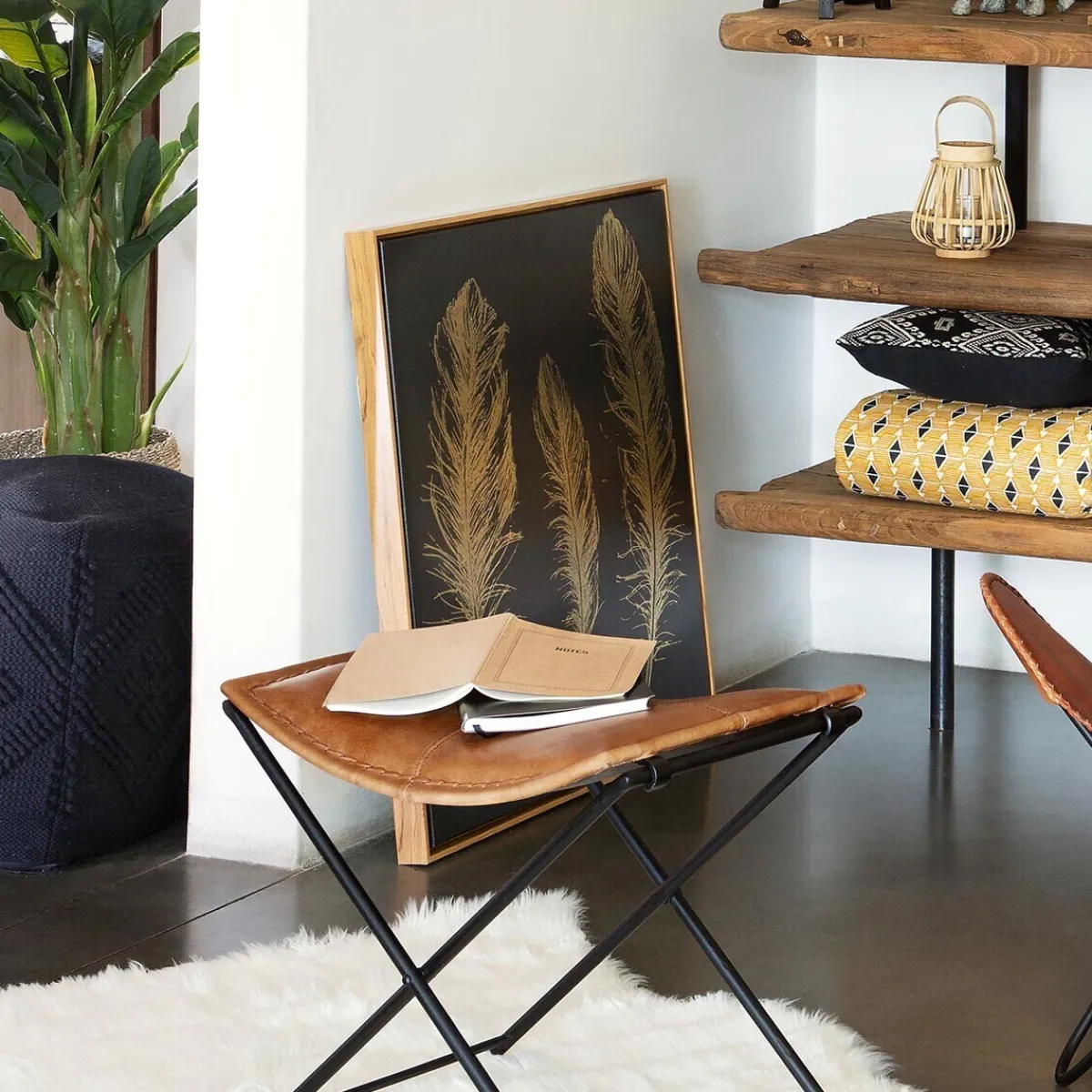 Toile peinte "Plume"*ATMOSPHERA Hot