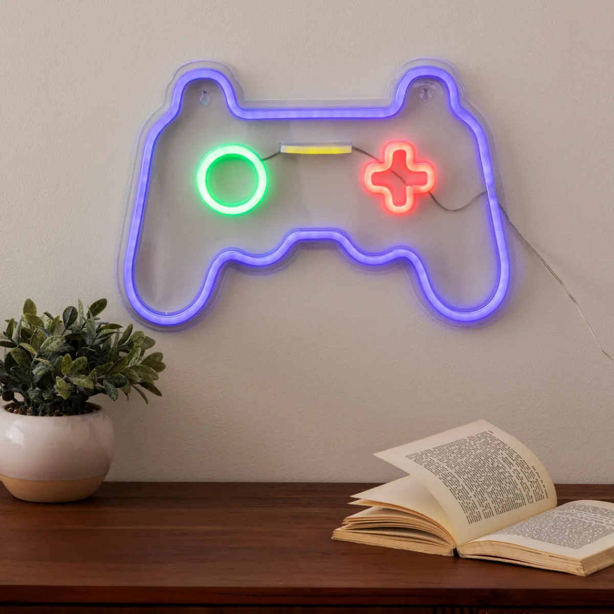 Tube néon mural LED "Manette"*ATMOSPHERA Clearance