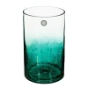 Vase cylindre, verre craquelé*ATMOSPHERA Clearance