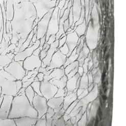 Vase cylindre, verre craquelé*ATMOSPHERA Clearance