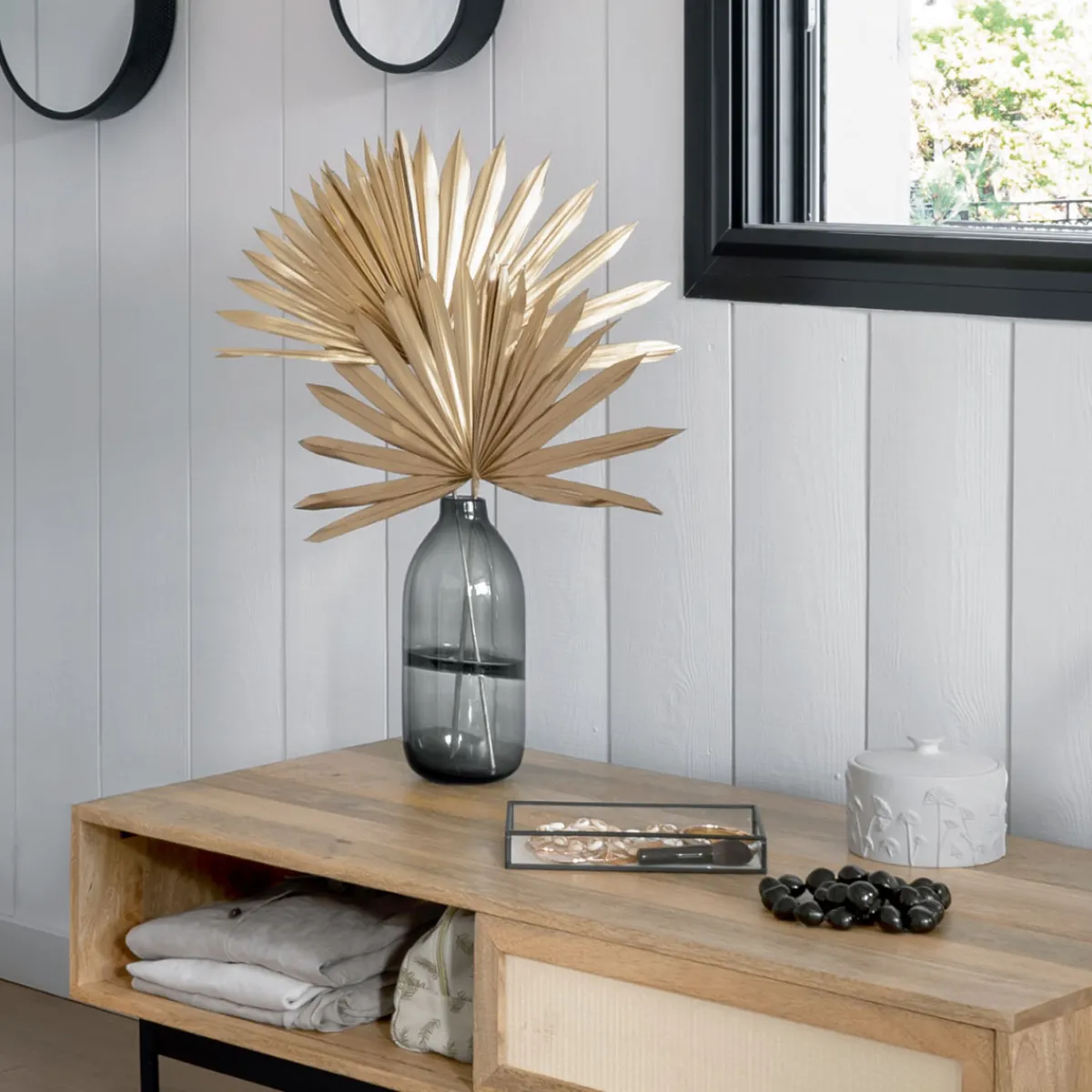 Vase plat "Line", verre*ATMOSPHERA Clearance