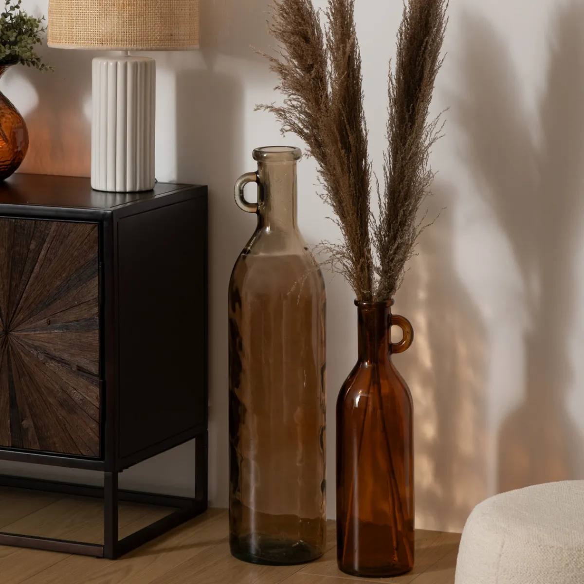 Vase verre bouteille "Yana"*ATMOSPHERA Hot